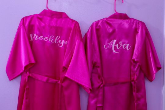 Spa Party Satin Robe