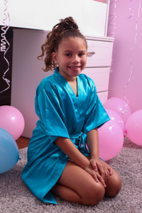 Spa Party Satin Robe